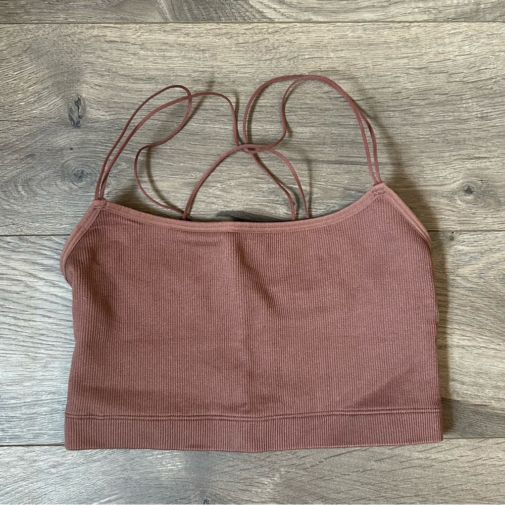 Gilly Hicks by Hollister brown cami bra top XS